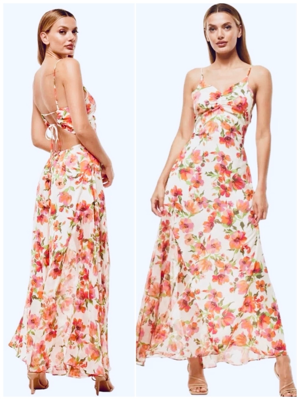 NWT MISA Los Angeles Negine Floral Maxi Dress in Palmarei Blooms
